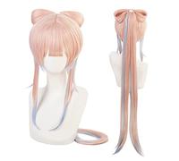 ydound 2022 Cos Wig Parrucca Genshin Impact Sangonomiya Kokomi, Puntelli for Costumi Cosplay Genshin, Parrucca Sintetica Resistente al Calore for Il Gioco degli Amanti degli Anime