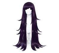 ydound 2022 Cos Wig Parrucca Viola for Parrucca Cosplay Ricci Lunghi di Mikan Tsumiki for la Festa di Halloween + Cappuccio