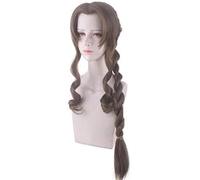 ydound 2022 Cos Wig Parrucche Cosplay Anime 7 FF7 Alice Marrone Misto Aerith Gainsborough Cos Parrucca KEEBON
