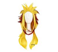 ydound 2022 Demone Slayer Rengoku Kyoujurou Parrucca Cosplay Bionda Ombre Pontail I Parrucche Resistenti al Calore Capelli Sintetici + Tappo della Parrucca