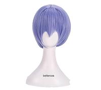 ydound 2022 Eva. Neon Genesis Evangelion Ayanami REI Parrucche Cosplay Breve Light Blue Capelli Sintetici Resistenti al Calore Capelli Sintetici+ Cappuccio Parrucca
