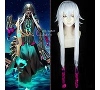 ydound 2022 Fate Grand Order Asclepius Argento Rosa Rossa Treccia Lunga 105 cm Halloween Capelli Sintetici Cosplay Resistente al Calore + Tappo della Parrucca Libera