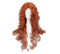 ydound 2022 Film Brave Princess Merida Cosplay Parrucche Lunghe Parrucca Sintetica Resistente al Calore Ricci+ Tappo della Parrucca
