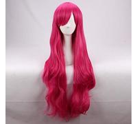 ydound 2022 Fragola Sweetheart Princess Magenta Lunga Parrucca riccia Cosplay Cosplay 30 Pollici