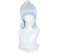 ydound 2022 Genshin Impact Cosplay Parrucche saccarosio Gradiente Verde 85 cm Lungo Dritto Resistente al Calore Resistente ai Capelli Sintetici Halloween Party Party+ Tappo della Parrucca