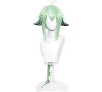 ydound 2022 Genshin Impact Cosplay Parrucche saccarosio Gradiente Verde 85 cm Lungo Dritto Resistente al Calore Resistente ai Capelli Sintetici Halloween Party Party+ Tappo della Parrucca
