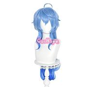 ydound 2022 Genshin Impact Ganyu Cosplay 75cm Lungo Blue Gradient Parrucca Cosplay Anime Cosplay Parrucche Cosplay Parrucche Sintetiche Resistenti al Calore Halloween