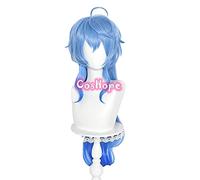 ydound 2022 Genshin Impact Ganyu Cosplay 75cm Lungo Blue Gradient Parrucca Cosplay Anime Cosplay Parrucche Cosplay Parrucche Sintetiche Resistenti al Calore Halloween