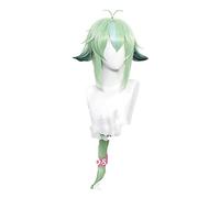 ydound 2022 Genshin Impact Sucrishe Cosplay Cosplay 85 cm Parrucca Lunga Verde Mela Parrucca Cosplay Anime Parrucche Cosplay Resistenti al Calore Parrucche Sintetiche Resistenti al Calore Halloween
