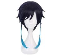 ydound 2022 Giochi Parrucca Cosplay Genshin Project Project Barbatos Black Short Hair Anime Comic- con Natale Carnival Halloween Party Daily Life Fashion Parrucca