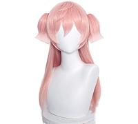 ydound 2022 Gioco Genshin Parrucche d' Impatto Yanfei Donne Pendenza Pink White Cosplay Parrucca 60cm Lungo Dritto Sintetico Hair Halloween Party Play Play+cap