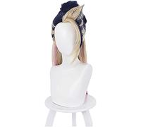 ydound 2022 Gioco LOL Akali K / da Parrucche Cosplay 45cm trasformato con Coda di Cavallo Sintetico Capelli Lunghi Mix Viola ( Size : Akali Black Brown )