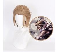 ydound 2022 Gioco LOL Rakan Cosplay Costume Parrucca LOL Rakan The Charmer Skin Short Capelli Sintetici Halloween Gioca a Parrucche KUQX0881 (Size : KUQX0881)