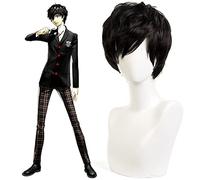 ydound 2022 Gioco Persona 5 Joker Ren Ren Amamiy Cosplay Parrucche Resistenti al Calore Capelli Sintetici Kurusu Akira Halloween Carnevale Party Costume Parrucca KUJ6651 ( Size : KUJ6651 )