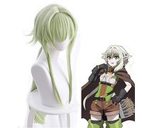 ydound 2022 Goblin Slayer YOUSE YUNDE 80cm Green Resistente al Calore Resistente ai Capelli Sintetici perucas Parrucche Cosplay + Tappo della Parrucca Libera