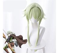 ydound 2022 Goblin Slayer Yoysei Yunde Parrucca Cosplay 80cm Green Resistente al Calore Capelli Sintetici Goblin Slayer Costume Ruolo Gioca Parrucche+ Tappo della Parrucca