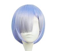 ydound 2022 Graduated Color REM Cosplay Parrucca RAM Parrucche Cosplay RE: Zero Avviamento Avviamento in Un' Altra World Heat Resist Caph Caps + Parrucca cap Blue (Color : Blue)