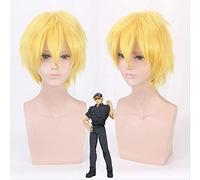 ydound 2022 Hataraku Saibou Killer T CellL Giallo Parrucca Corta Cosplay Costume Cellule al Lavoro Capelli Sintetici Resistenti al Calore +Capelli