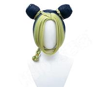 ydound 2022 JoJo. Bizarre Adventure Cosplay Cujoh Jolyne Parrucca Cosplay Blu Scuro Cyan Colore Misto Treccia in Fibra di Capelli in Fibra di Capelli Parrucca Sintetica