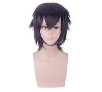 ydound 2022 JoJo' s Bizarre Adventure Ghirga Narancia Parrucche Cosplay 30cm Capelli Sintetici Brevi Black Black Viola Misto Parrucca Anime Misto for Uomo GHIRGA NARANCIA (Color : Ghirga Narancia)