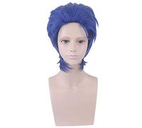 ydound 2022 JoJo' s Bizarre Adventure Jonathan Joestar Uomo Blue Short Parrucca Breve Costume Cosplay Costume Resistente al Calore Capelli Sintetici Party Party Party