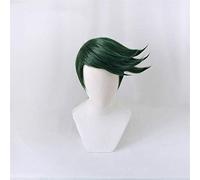 ydound 2022 JoJo' s Bizarre Adventure Rohan Kishibe Parrucca Cosplay Breve Verde Dark Green Resistente al Calore Capelli Sintetici Costume Anime Play Parrucche Kumz0162 (Size : KUMZ0162)
