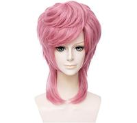 ydound 2022 JoJo' s Bizarre Adventure Trish Una Pink Styled Donna Cosplay Party Fashion Anime Costume Umano Parrucche Complete Capelli Sintetici Capelli termosaldati Fibra