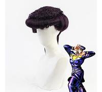 ydound 2022 Josuke Higashikata Cosplay Parrucca JoJo' s Bizarre Adventure Viola Viola Viola Carnival Halloween Party Capelli Resistenti al Calore+ Cappuccio Parrucca