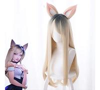 ydound 2022 Kda. Squadra Femminile LOL mv. Versione di Una Parrucca Cosplay for Capelli Lunghi for Capelli Lunghi Castoro