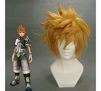 ydound 2022 Kingdom Hearts Roxas Golden Wig Ventus Ventus Cosplay Parrucca 30cm Short Dritto Sintetico Capelli Uomo Gioco Anime Costume Party Parrucca Regalo