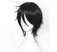 ydound 2022 Kuroshitsuji Black Butler Sebastian Michaelis Breto Black Black Resistente al Calore Anime Cosplay Costume Parrucca+Track+ Tappo della Parrucca