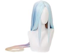 ydound 2022 LOL DAWNBINGER Night Skin Skin Soraka Parrucca Lunga Dritto Dritto Colore Misto 2 Versioni Parrucca Cosplay Capelli Sintetici + cap del Parrucca Halloween