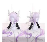 ydound 2022 Miss Kobayashi' s Dragon Maid Kanna Kamui Long Cosplay Wig +Balls+Tail+Horns+ Wig cap Come Immagine ( Color : As The Picture )