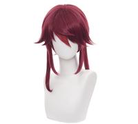 ydound 2022 Parrucca Cosplay Anime, Parrucca Genshin Impact, Parrucca Rosaria, con Cappuccio for Parrucca Gratuito, for Halloween, Feste, Carnevale, Vita Notturna, concerti, Matrimoni
