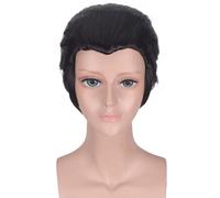 ydound 2022 Parrucca Cosplay Anime Yuri!!!on Ice Katsuki Yuri, Uomo Capelli Corti Neri con Cappuccio Parrucca, for Halloween, Feste, Carnevale, Vita Notturna, Concerti