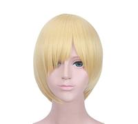 ydound 2022 Parrucca Cosplay Anime Yuri!!!on Ice Yuri Plisetsky, Capelli Biondi Corti E Lisci con Parrucca, for Halloween, Feste, Carnevale, Vita Notturna, Concerti