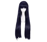 ydound 2022 Parrucca Cosplay Hyuga Hinata Long Dritto Bang Bang Resistente al Calore Capelli Sintetici Capelli + Cappuccio Parrucca