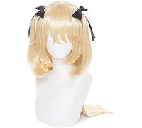 ydound 2022 Parrucca Genshin Impact, Parrucca Fischl Cosplay Anime, con Cappuccio for Parrucca Gratuito, for Halloween, Feste, Carnevale, Vita Notturna, concerti, Matrimoni