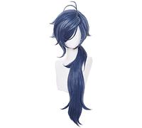 ydound 2022 Parrucca Genshin Impact, Parrucca Kaeya for Cosplay Anime, con Cappuccio for Parrucca Gratuito, for Halloween, Feste, Carnevale, Vita Notturna, concerti, Matrimoni