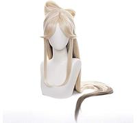 ydound 2022 Parrucca Genshin Impact, Parrucca Ningguang Cosplay Anime, con Cappuccio for Parrucca Gratuito, for Halloween, Feste, Carnevale, Vita Notturna, Concerti, Matrimoni