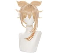 ydound 2022 Parrucca Genshin Impact, Parrucca Yoimiya for Cosplay Anime, con Cappuccio for Parrucca Gratuito, for Halloween, Feste, Carnevale, Vita Notturna, concerti, Matrimoni