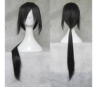ydound 2022 Parrucche 80cm Lungo Parrucca Sintetica Cosplay Skunks APH Black APH Yao Uchiha Itachi Parrucche Costume+ Tappo della Parrucca