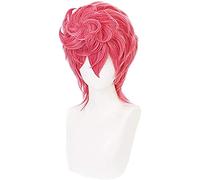 ydound 2022 Parrucche Cosplay Anime Bizzarro di JoJo Bizarre Adventure Trish Una Rosa Corta riccia Capelli Femminile Parrucca Parrucca+ Parrucca cap Cosplay Party