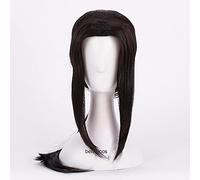 ydound 2022 Parrucche Cosplay di Uchiha Itachi 60cm Lungo Nero in Stile Parrucca Sintetica Resistente al Calore Resistente al Calore + Tappo della Parrucca