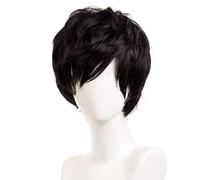 ydound 2022 Persona 5 Joker Cosplay Akira Kurusu Cosplay Ren Amamiya Breve Parrucca Nera Cosplay Anime Anime Resistenti al Calore Parrucche Sintetiche Halloween