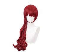 ydound 2022 Persona 5.P5r. Yoshizawa Kasumi Red Long Curly Ponytail Parrucca Cosplay Costume Cosplay Resistente al Calore Capelli Sintetici Donne Parrucche Party Party