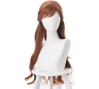 ydound 2022 Princess Anna Cosplay Parrucca Olaf' s Adventure Cosplay Anna Parrucca Mescolare Brown Braid 70cm Lungo Parrucche for Capelli Sintetici + Tappo della Parrucca