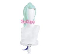 ydound 2022 Spirito Blossom Vayne Cosplay LOL Cosplay 75cm Long Mint Verde Verde Parrucca Cosplay Anime Cosplay Cattedie Sintetiche Resistenti al Calore Halloween