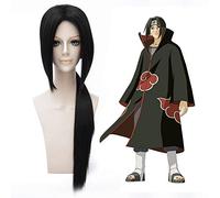 ydound 2022 Uchiha Itachi 75cm Long Dritto Sintetico Parrucca for Capelli Lunghi Ponytail Anime Costume Partito Universale Regalo di Natale Nero