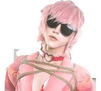 ydound 2022 Yuri Ayato Cosplay Yarichin Bitch Club Cosplay 35cm Parrucca Corta Natale Pink Parrucca Cosplay Anime Anime Resistenti al Calore Parrucche Sintetiche